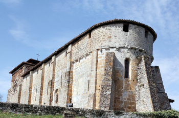 Visite de l'église fortifiée de Lesgor