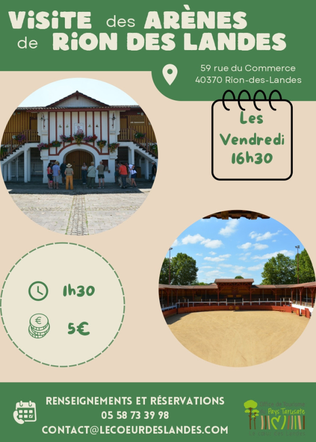 Visite des arènes de Rion des Landes